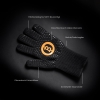 Grill glove made of aramid and silicone